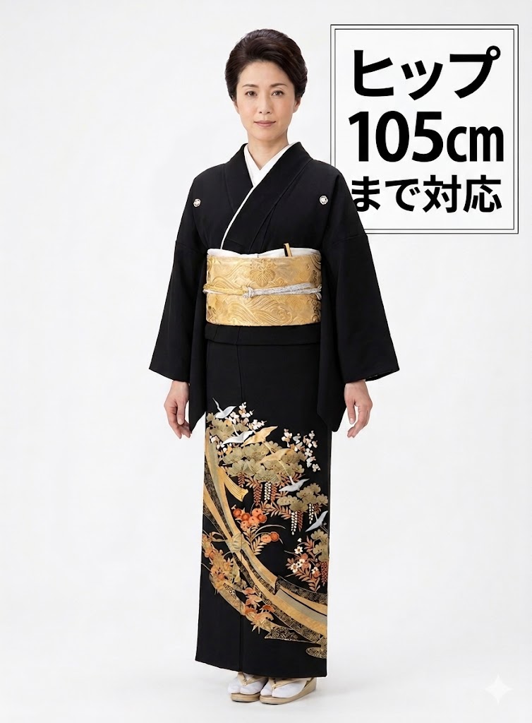 【レンタル】【留袖】レンタル 13号迄 H105cm迄 黒留袖 フルセットレンタル 往復送料無料 普通サイズ S M L LL 7号 9号 11号 13号 ヒップ105cm迄 留袖レンタル 貸衣装 正絹 結婚式 高級品 母親 服装トメソデ rental 大阪 【rt111】春夏キャンペーン｜かしいしょうプラザ大きい留袖振袖
