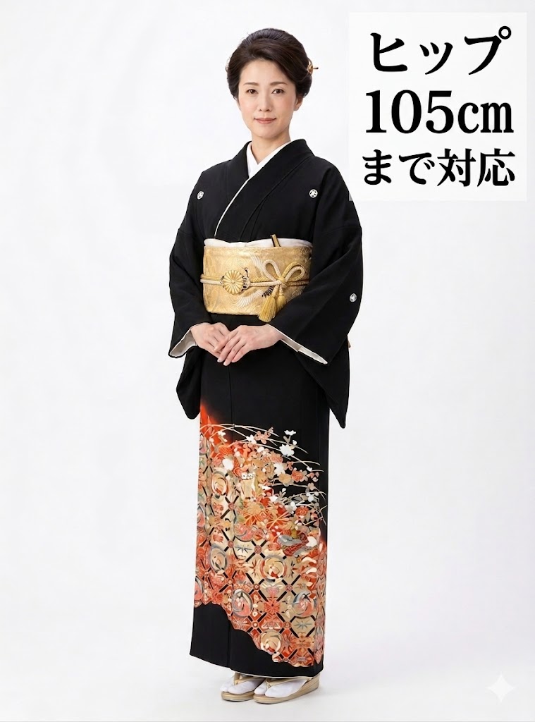 【賃借】【留袖】賃借 13号迄 H105糎迄 黒留袖 フルセット賃借 往復貨物輸送無料 決まり切った大きさ S M L LL 7号 9号 11号 13号 御居処105糎迄  留袖賃借 貸御召しもの 正絹 華燭の典 飛び切り品 お母さん 出で立ちトメソデ rental 大阪 【rt115】春夏社会的運動