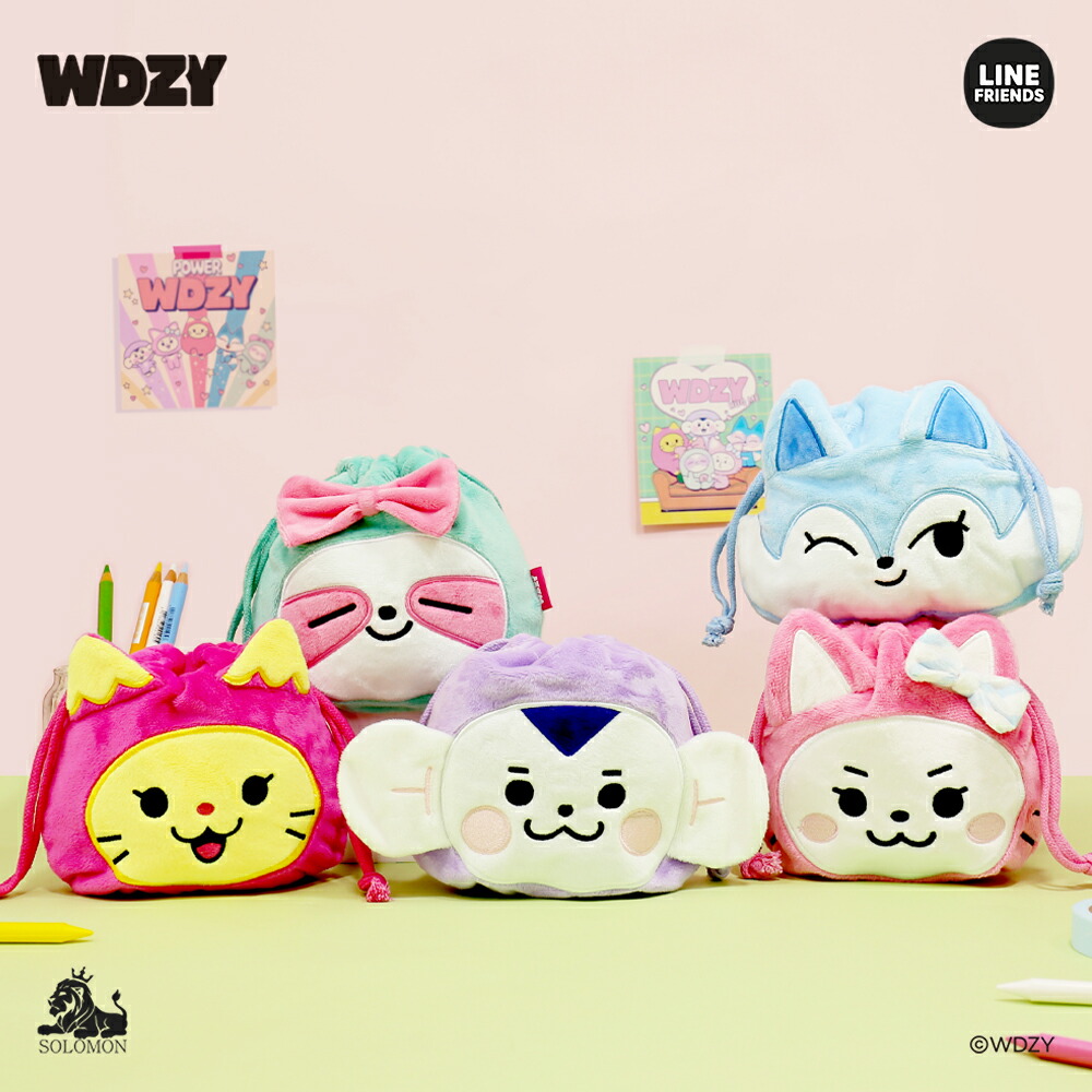 【楽天市場】【：ワンコインSALE：】【WDZY フェイスポーチ】FACE POUCH コスメポーチ 巾着ポーチ LYA CHUNG-EE