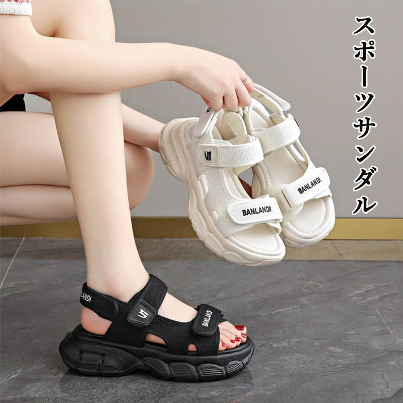 23cm　厚底スポーツサンダル　ビーチサンダル 23cm 厚底スポーツサンダル ビーチサンダル - メルカリ