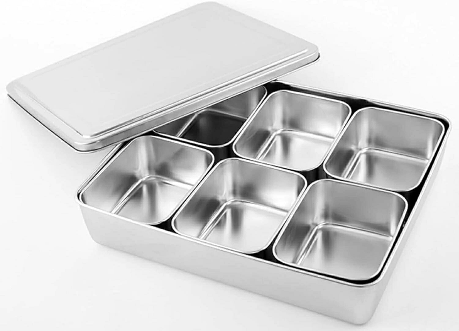 テンレス 深型パット 中子 バット ヤクミ入れ 保存容器 調味料入れ 調味料入れ 薬味入れ 調味料容器 ステンレス 具材 小分け 小料理 キッチン 台所 業務用 店舗 屋台 仕込み 厨房用品 調味料 薬味 居酒屋 (6マス) 4,480円