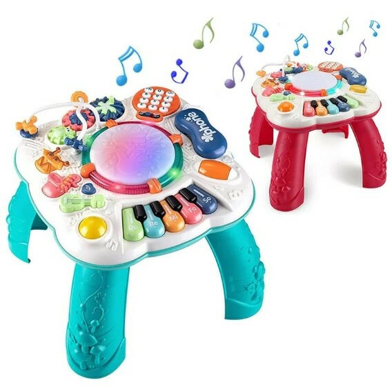 音楽おもちゃ ビーズコースター ルーピング 子供 ミュージカルテーブルおもちゃ 多機能 ピアノ 楽器玩具 アクティビティテーブルのおもちゃ知育玩具 音楽 おもちゃ テーブル を学び おしゃべり電話 幼児 子ども 誕生日 プレゼント 4,322円