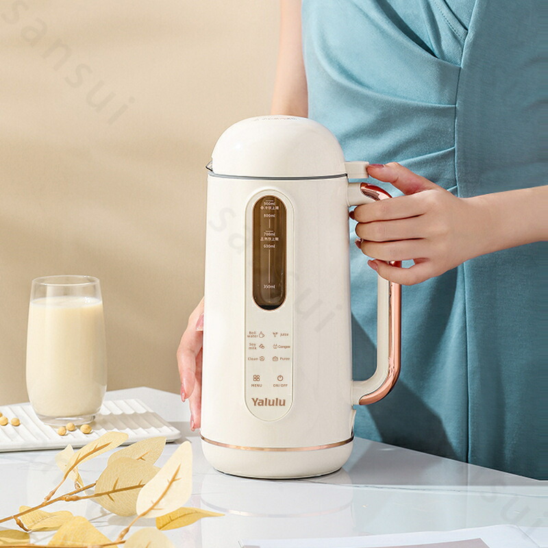 全自動豆乳メーカー 洗いやすい 豆乳機 豆乳マシーン 豆乳ブレンダー ミキサー ブレンダー ジューサー スープメーカー ヨーグルトメーカー スープ スムージー ジュース　スムージ　お粥　お手入れ簡単 時短調理 ヘルシー
