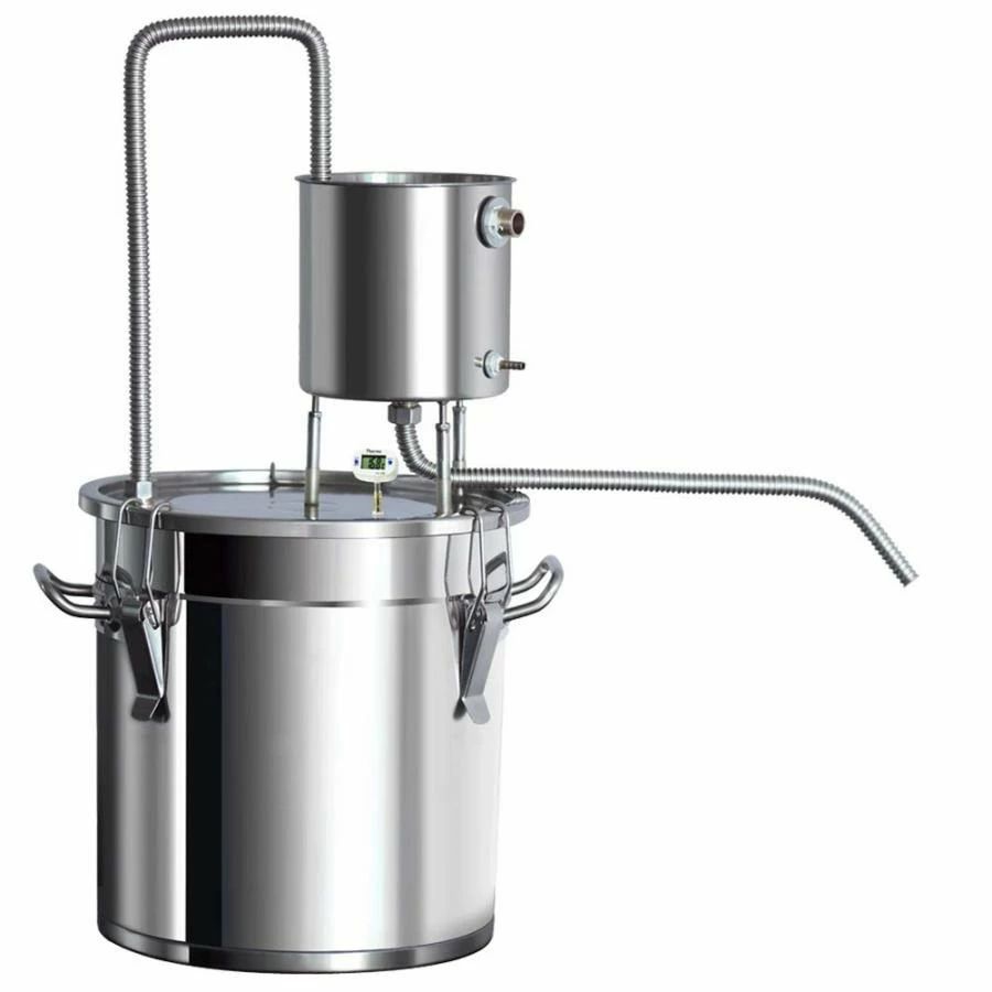 蒸留器 酒 蒸留水器 精油 芳香 ホーム蒸留器 家庭用 ワイン造りセット ステンレス鋼製 発酵タンク 13L(13L)
