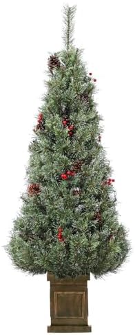クリスマスツリー 150cm 北欧風 高濃密度 リアルニード 松ぼっくり＆レッドベリー付き 足隠し 軽量 組立簡単 おしゃれ 大型 飾り付け自由 オールシーズン対応 家庭用 パーティー用 通年使用可能 送料無料