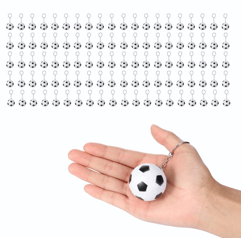 【PUゴムへの印刷】500個セット サッカーボールキーホルダー カラー スポーツ記念品 パーティー スクールイベント スポーツセンター装飾に最適 カーニバル景品 バッグフィラー 報酬品として大人気 部活表彰品 サッカーグッズ 学校行事記念品 スポーツテーマパーティー