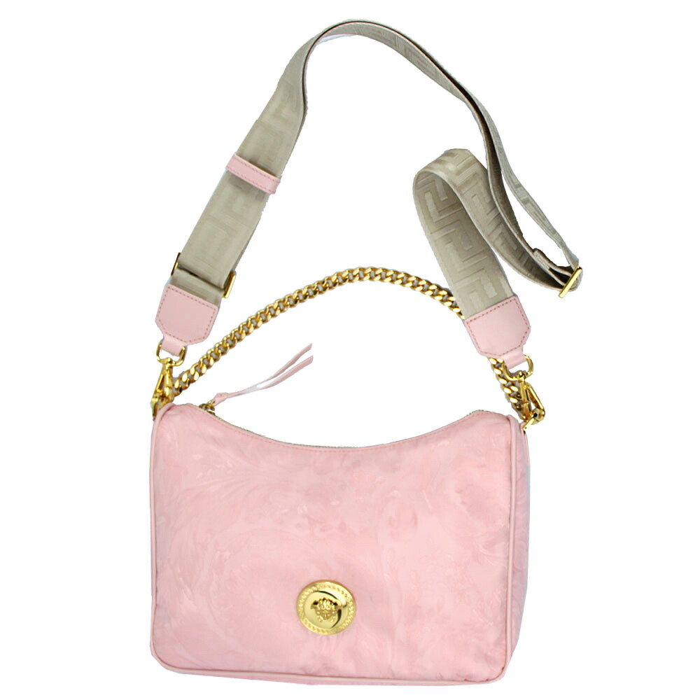 ヴェルサーチ バッグ レディース VERSACE 斜め掛けショルダーバッグ バロッコパターン ナイロン ピンク 1002877 1A13304 1PT2V|ブランドショップ ゴーガイズ