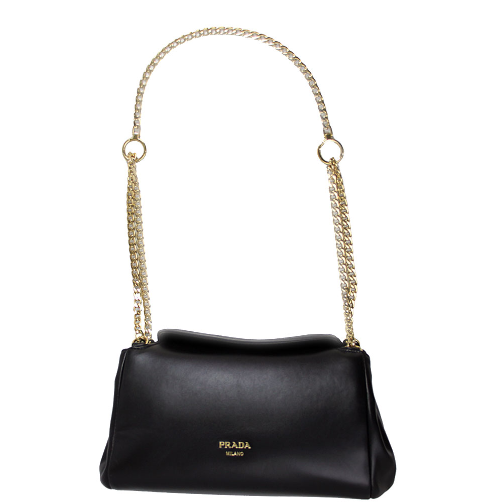 プラダ バッグ レディース PRADA ショルダーバッグ テュミルト ナッパレザー ブラック 1BD395 2DX8 F0002｜ブランドショップ ゴーガイズ