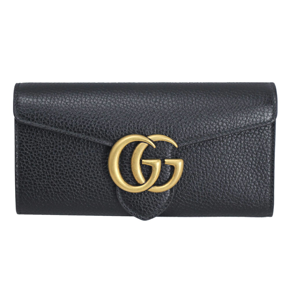 グッチ GUCCI 391499 / グッチ GGシマレザー 牛革 ブラック 黒