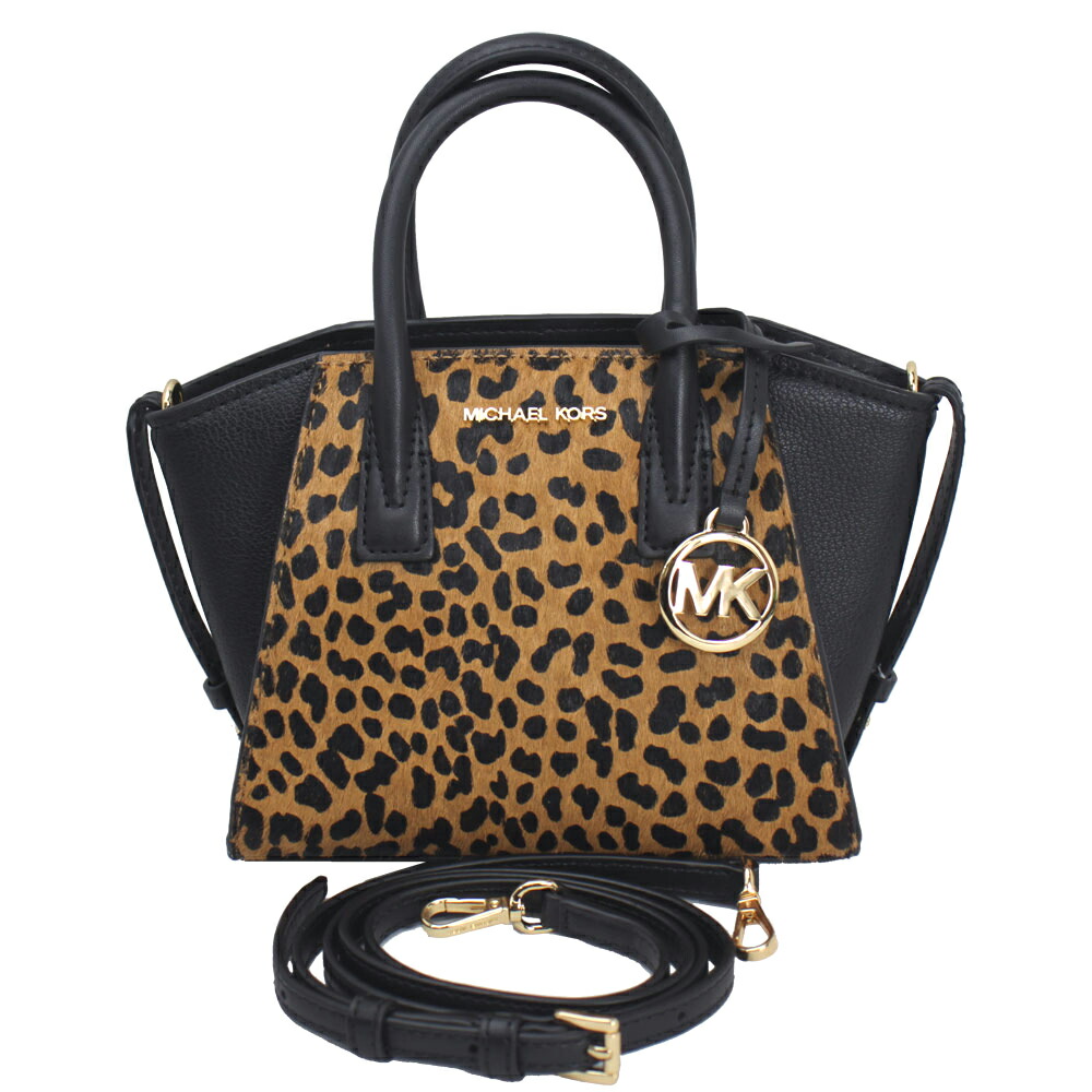 マイケルコース バッグ レディース MICHAEL KORS ハンドバッグ アヴリル カーフヘア レザー チーター プリント エクストラスモール サッチェル クロスボディ 2WAY 斜めがけ 35F4G4VC0H BLACK MULTI