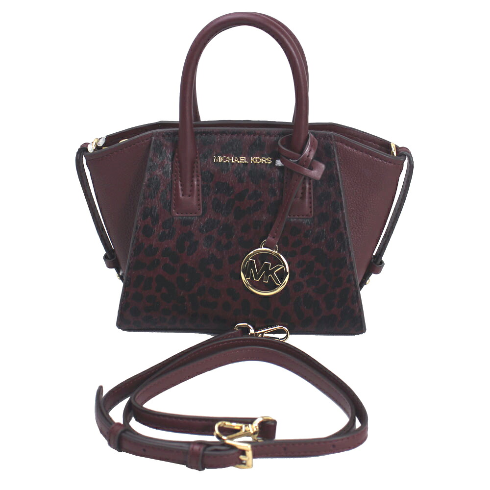 マイケルコース バッグ レディース MICHAEL KORS ハンドバッグ アヴリル カーフヘア レザー チーター プリント エクストラスモール サッチェル クロスボディ 2WAY 斜めがけ 35F4G4VC0H OXBLOOD MLTI｜ブランドショップ ゴーガイズ
