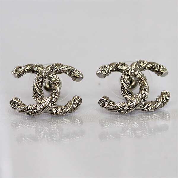 Brand Go Guys Chanel Earrings Coco Mark Silver A63057 2 Chanel Earrings Coco Mark Silver A63057 2