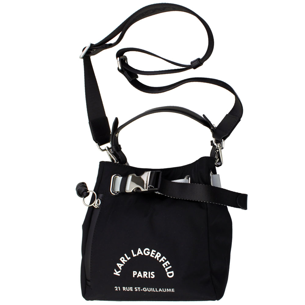 【楽天市場】カールラガーフェルド バッグ レディース KARL LAGERFELD 2WAYショルダーバッグ ナイロン ブラック Rue St