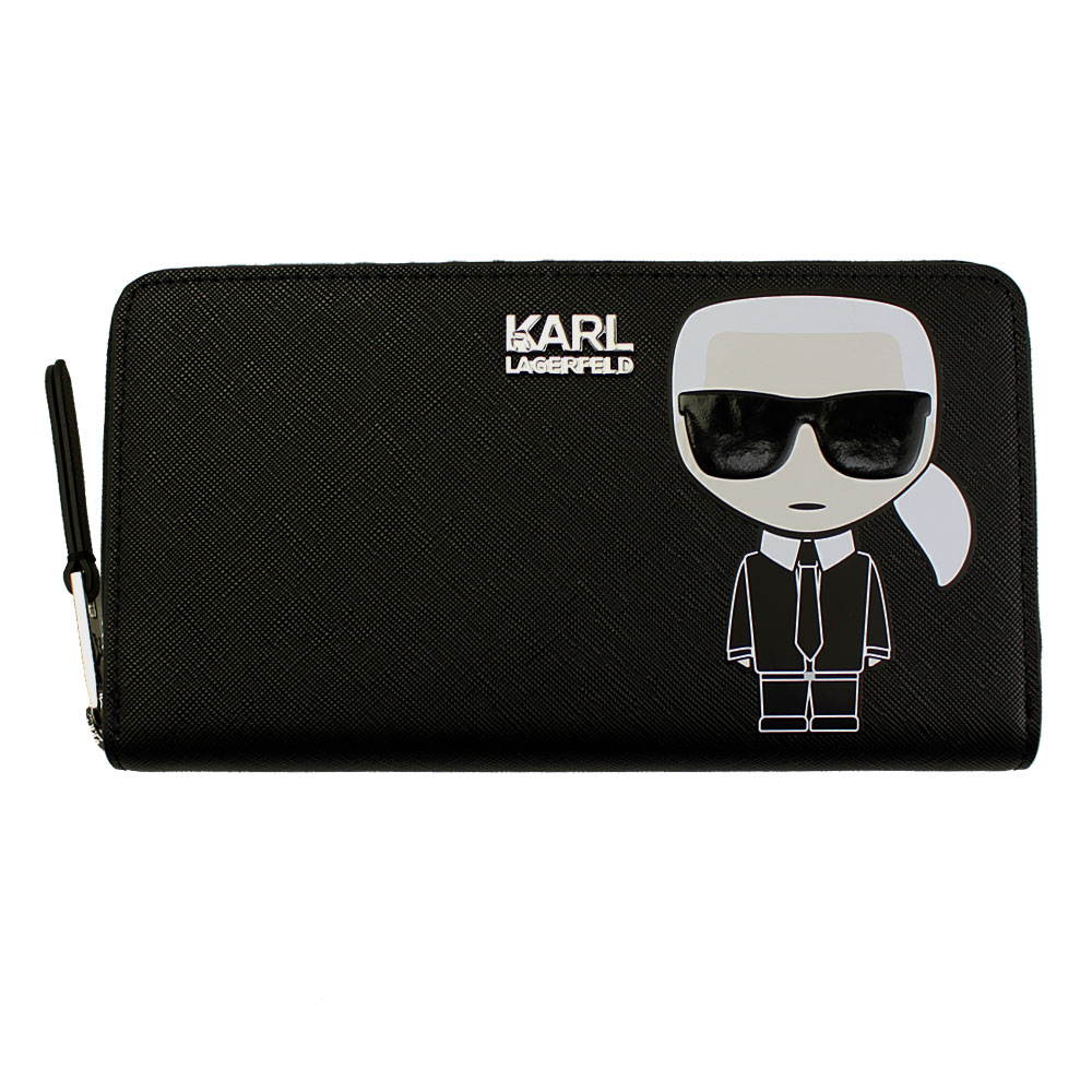 KARL LAGERFELD PARIS ロゴ入りフェイクレザー カードウォレット KARL LAGERFELD PARIS ロゴ入りフェイクレザー カードウォレット
