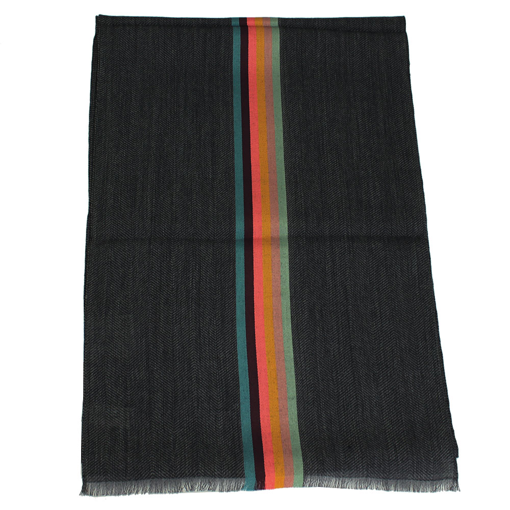 454d マフラー M1a ストール Strp 76 ブランドショップ ギフト Smith グレー系 Strp M1a メンズ ゴーガイズポールスミス 新品 As22 マルチカラーストライプ ポールスミス ストール スカーフ Central マフラー Paul 人気が高い メンズマフラー ストール