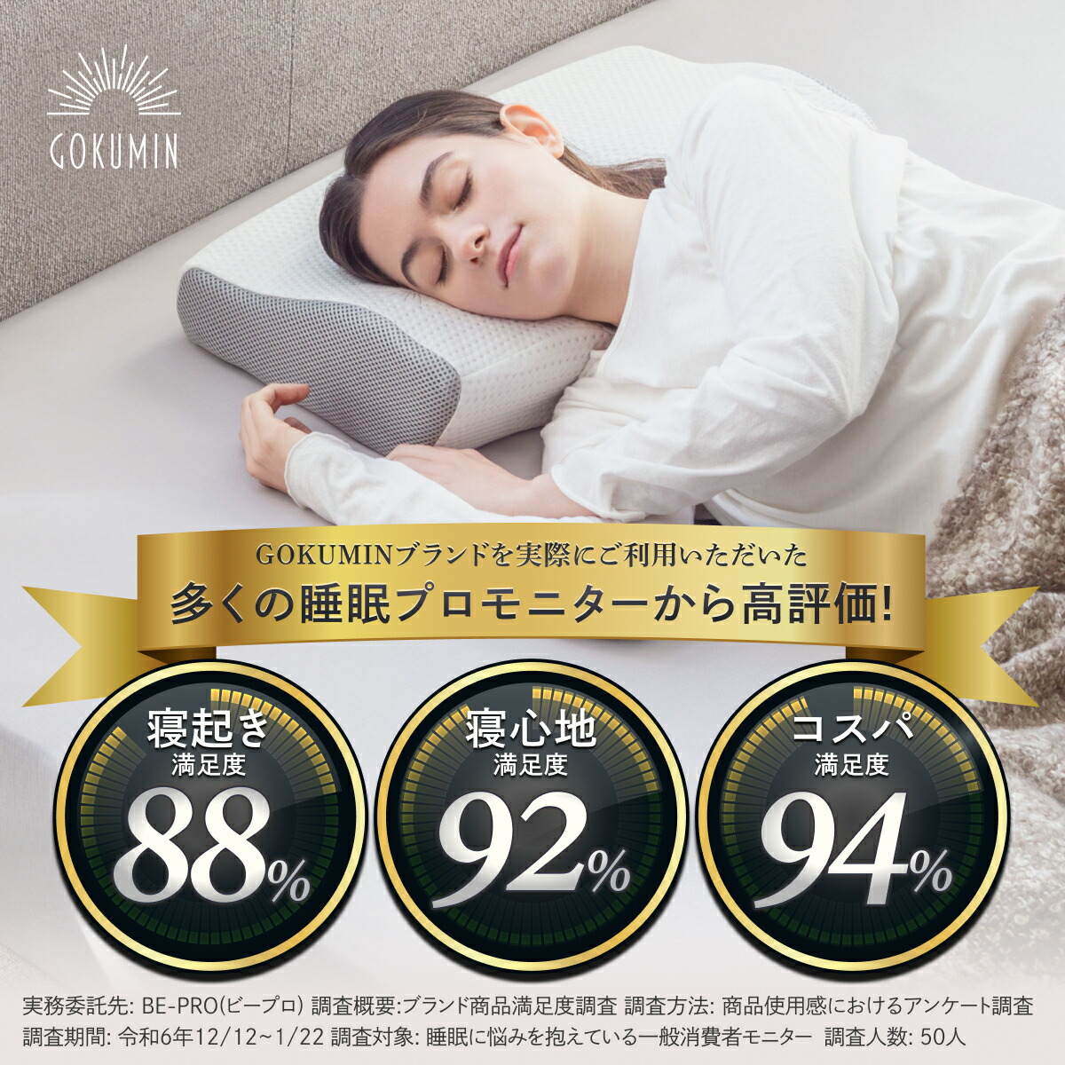 楽天1位】 GOKUMIN 枕 プレミアム 低反発枕 まくら 4~8段階 高さ
