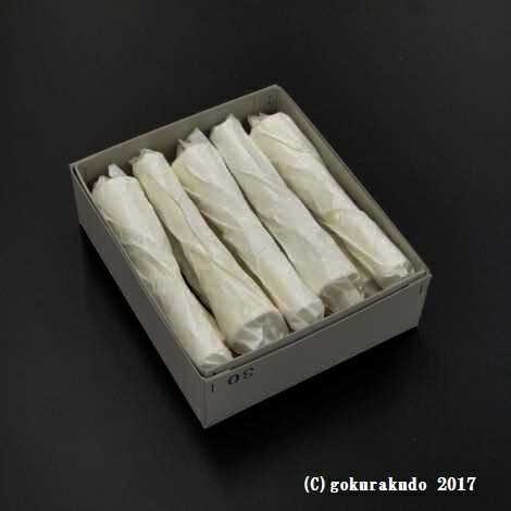 和キャンドル（和置き目ソク） いかり型 30号白 １箱（10本入）