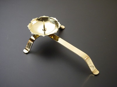 手燭（置き目ソク立） 金管楽器製磨き