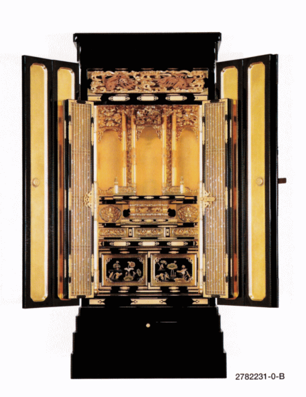 楽天市場】仏壇 浄土真宗 大谷派 金仏壇 祈り 15号 真宗（東） 仏具付