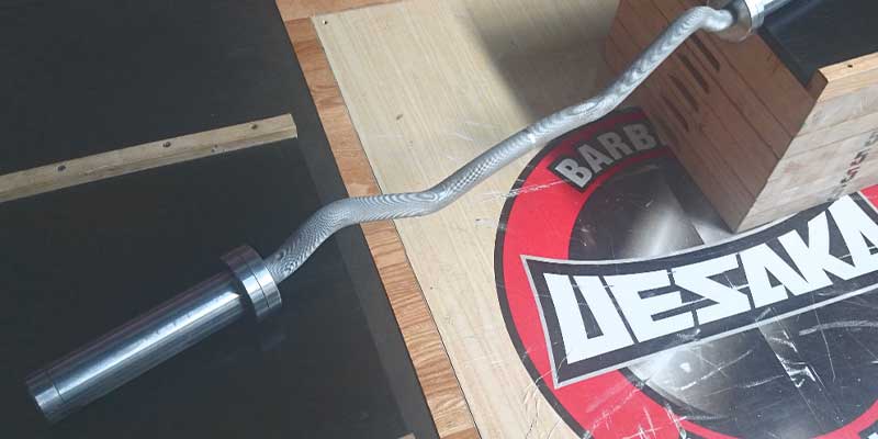 UESAKA カーリングバー 12.5kg アームカールバー スリーブ径50mm 全長120cm｜極楽トレーニング倶楽部店