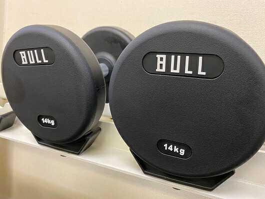 BULL TPUダンベル 12～30kg 重量固定式 2個1組 静音 ゴム臭くない ジム仕様