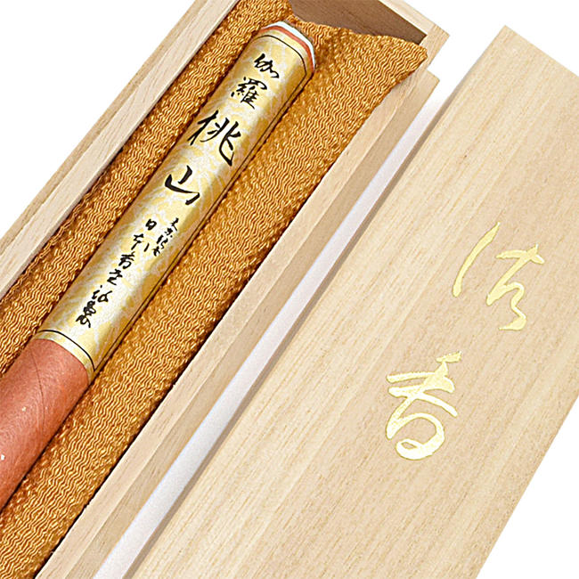 高級お線香 伽羅桃山 長寸線香 日本香堂製伽羅 キャラ 伽羅配合 伽羅線香 沈香 沈香線香 天然木 進物用 贈答用 贈り物 長い線香 法事用線香 高級線香 Doorsinmotioninc Com