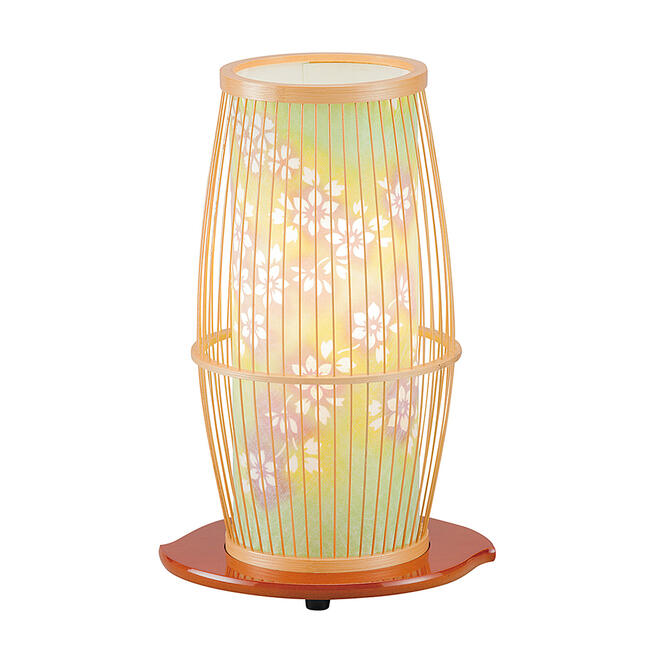 完売 楽天市場 早割り実施中 盆提灯 コンパクト 岐阜提灯竹 桜柄木製品 回転灯付き 日本製 岐阜提灯置提灯 コンパクト提灯 ミニ提灯 現代提灯 おしゃれ提灯 廻転式 モダン提灯 マンション用 お盆提灯 初盆提灯 初盆御供提灯 ご進物提灯 ごくらくや 大流行中