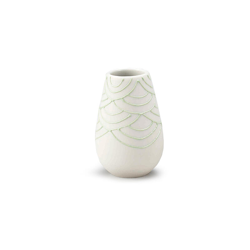【お仏具(線香差し)】現代仏具「フィーロII グリーン」 【お線香差し/お花立て】(久谷焼仏具)【日本製/メーカー:現代仏壇】八木研 焼き物仏具 神具 陶器 お道具 線香立て 線香入れ 花立 仏具セット |ごくらくや