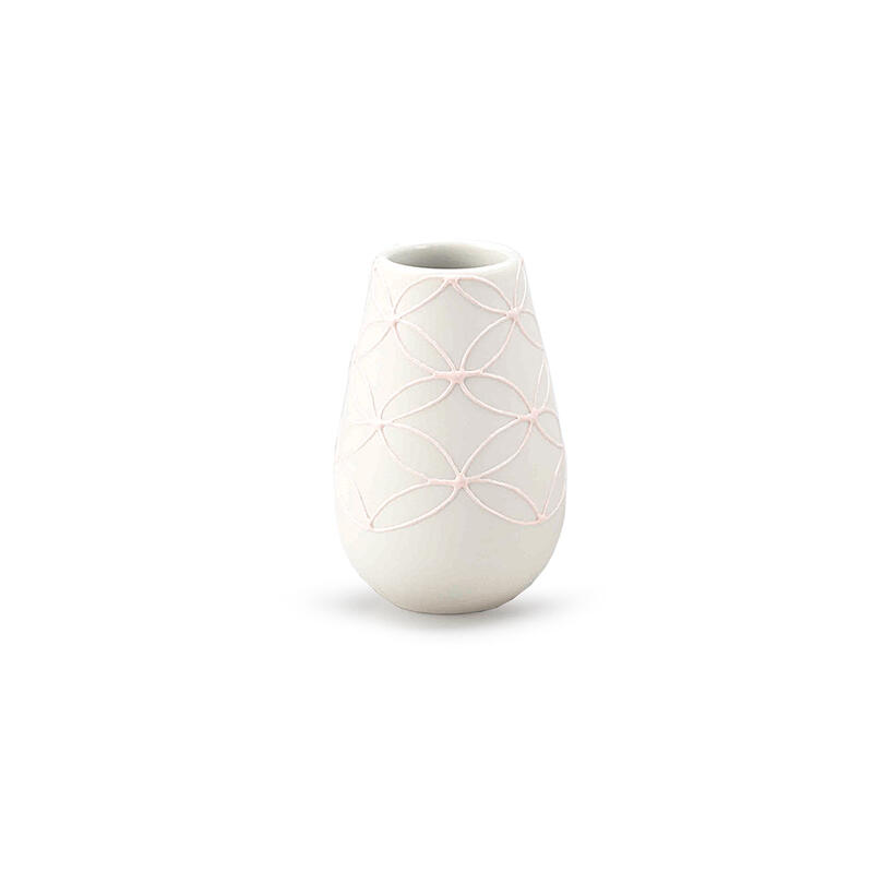 【お仏具（花立／線香差し）】 現代仏具（神具）「フィーロII ピンク トール」 （久谷焼仏具） 【日本製／メーカー：現代仏壇】 陶器 手作り 手作り お道具 花立 線香入れ 線香筒 仏具セット 八木研 sinrin