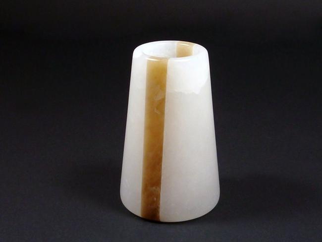 線香差し アラバスター製 線香差し コルノ リーダーさ8cm 今日此頃仏手道具 おまんま研 日本製現代仏具 石仏具 生まれながら石仏具 線香差し 線香入れ 線香煙管 線香立て 手作り仏具 お工具 Daemlu Cl