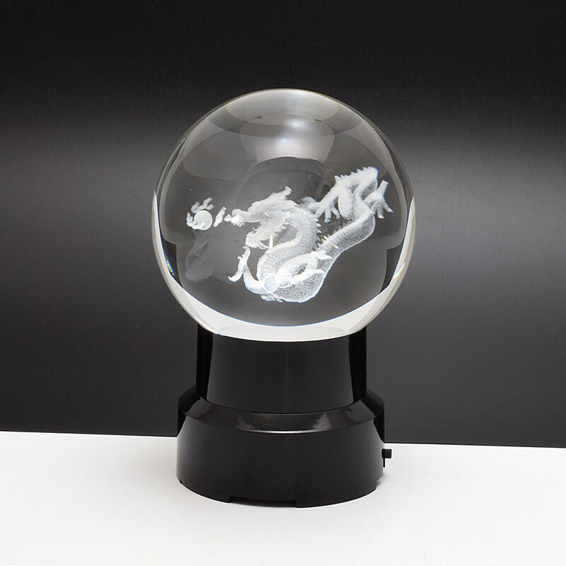 楽天市場】【お守り】水晶玉-龍（ドラゴン）（径9.5cm）スポット