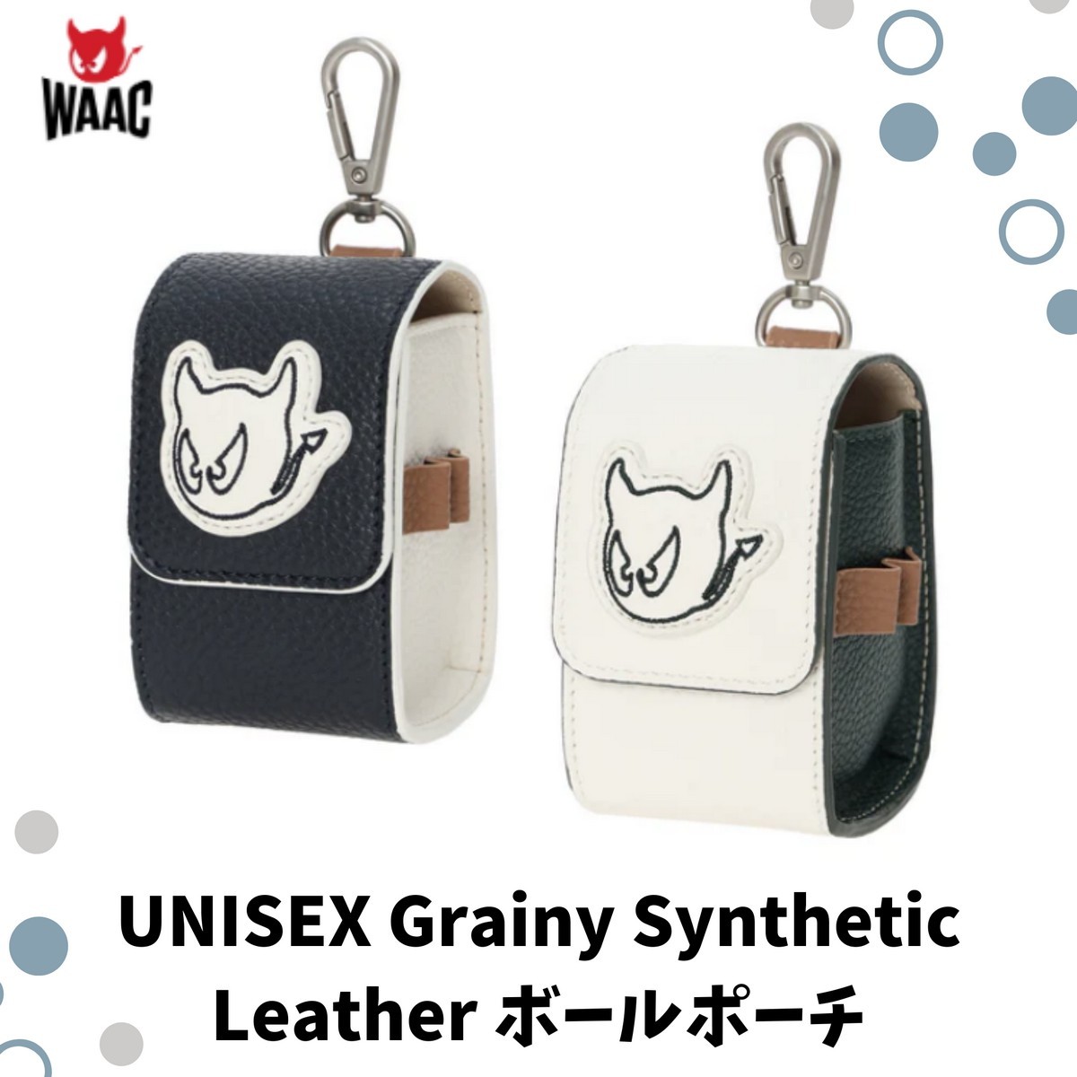 貨物輸送無料【新品】WAAC UNISEX Grainy Synthetic Leather どんぶり鉢合切袋【P0】【w0】