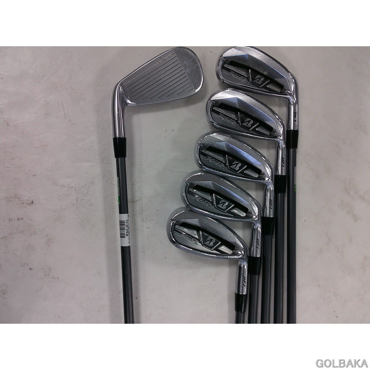 【中古】C：ブリヂストン17JGRHF1アイアン仕掛ける6本（＃6-Ｐ1.P2） 屋根裏部屋25° エアースピーダーR好いかげんに