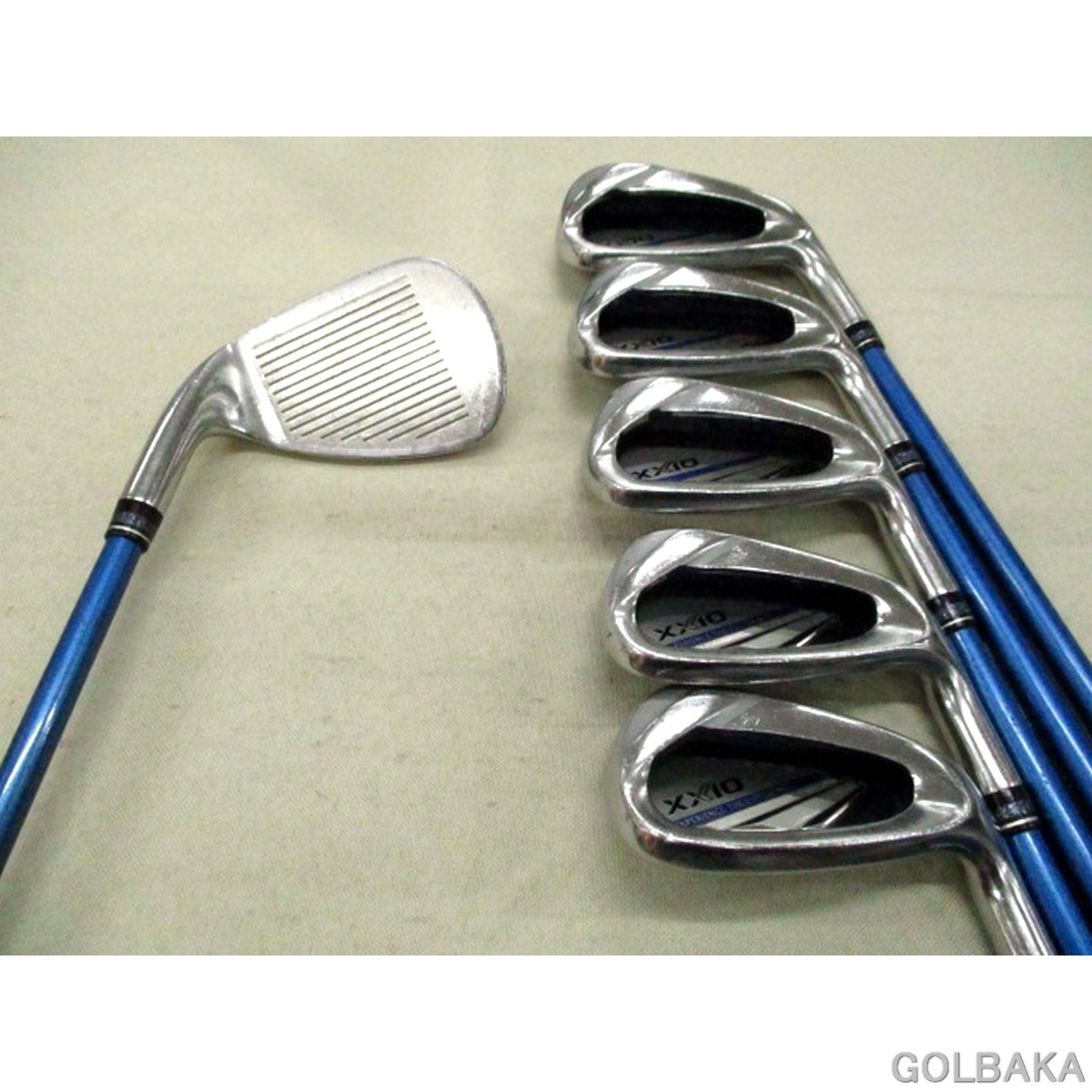 【中古】C:ダンロップ XXIO アイアンセット6本(#5~#9.PW) ロフト24° MP1100 /S|ゴルフバカ一代