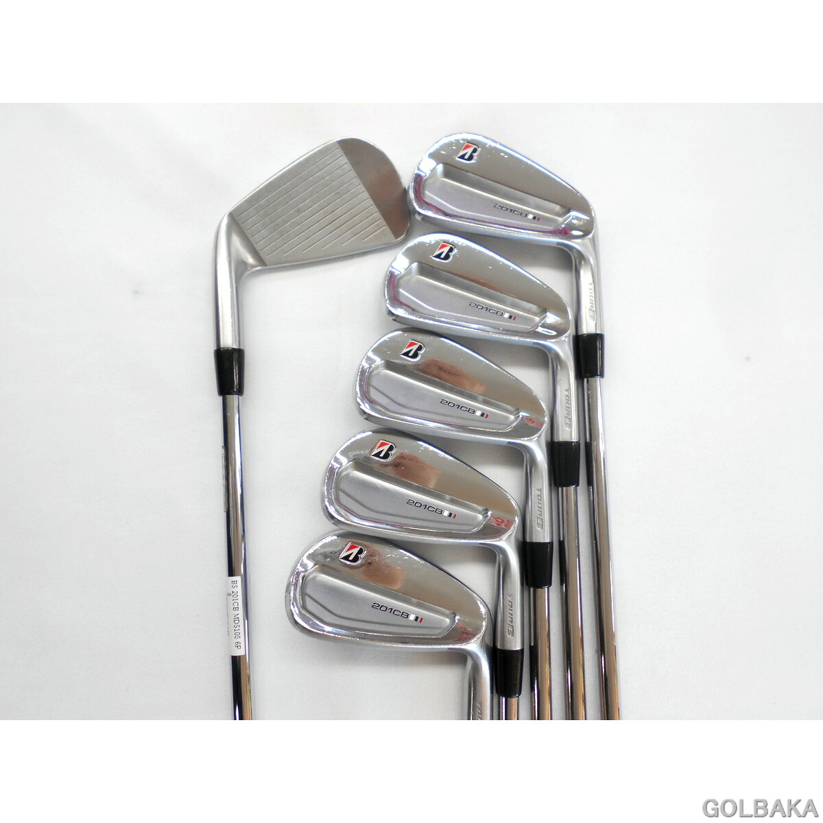 【中古】BC：ブリヂストン 201CBアイアンセット6本（＃5-Ｐ） ロフト24&deg; NS PRO モーダス3 ツアー105/S｜ゴルフバカ一代