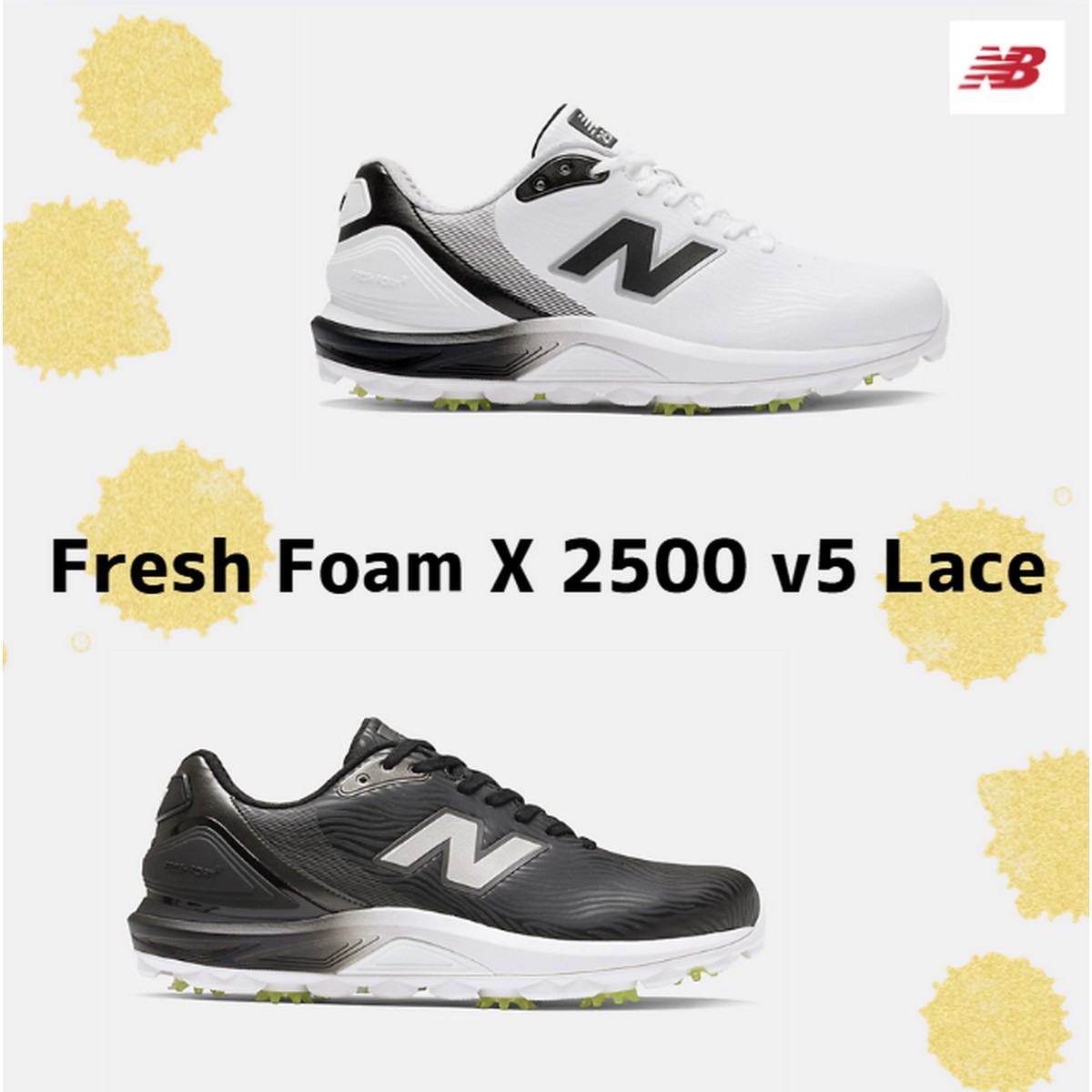 送料無料【新品】【メンズ】【ゴルフシューズ】ニューバランスゴルフ　Fresh Foam X 2500 v5 Lace　ソフトスパイク　UG2500CA/UG2500CC【w0】【p10】