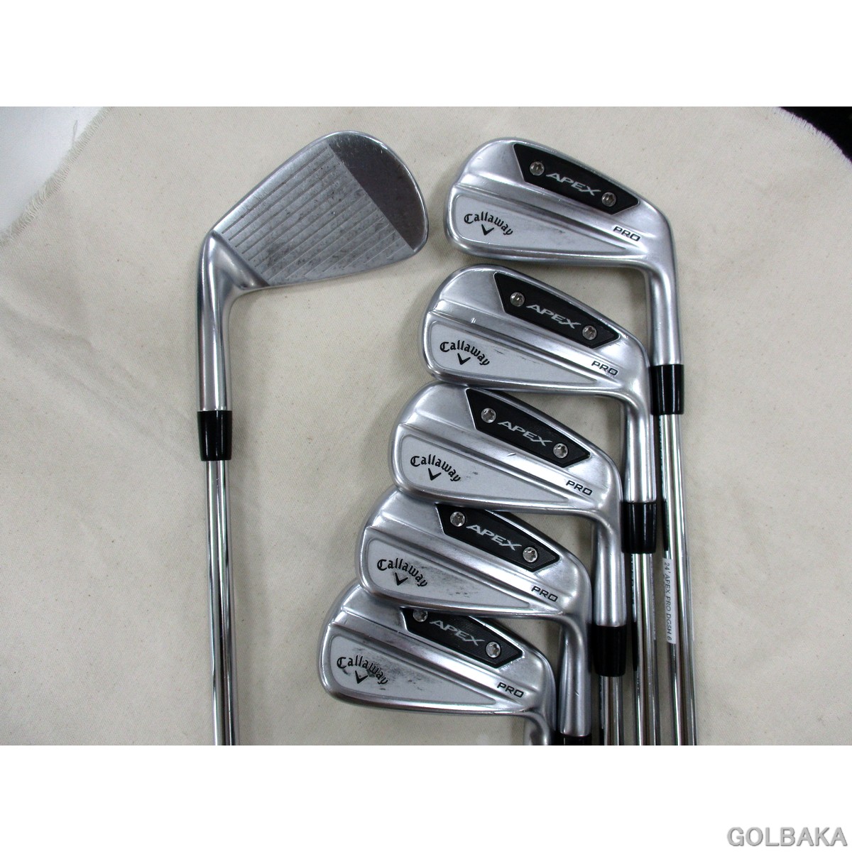【中古】BC：キャロウェイ APEX PRO フォージドアイアンセット6本(#5~PW)屋根裏部屋26°ダイナミックゴールド S200
