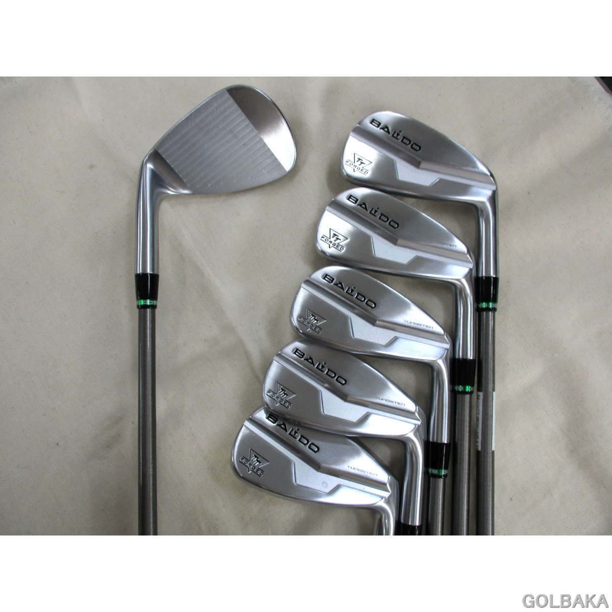 【中古】B：BALDO TT フォージド AIRアイアン仕掛ける6本(#5~PW)屋根裏部屋24°スチール写真衣料繊維I80/R ゴルフ-アイアン-メンズクラブ