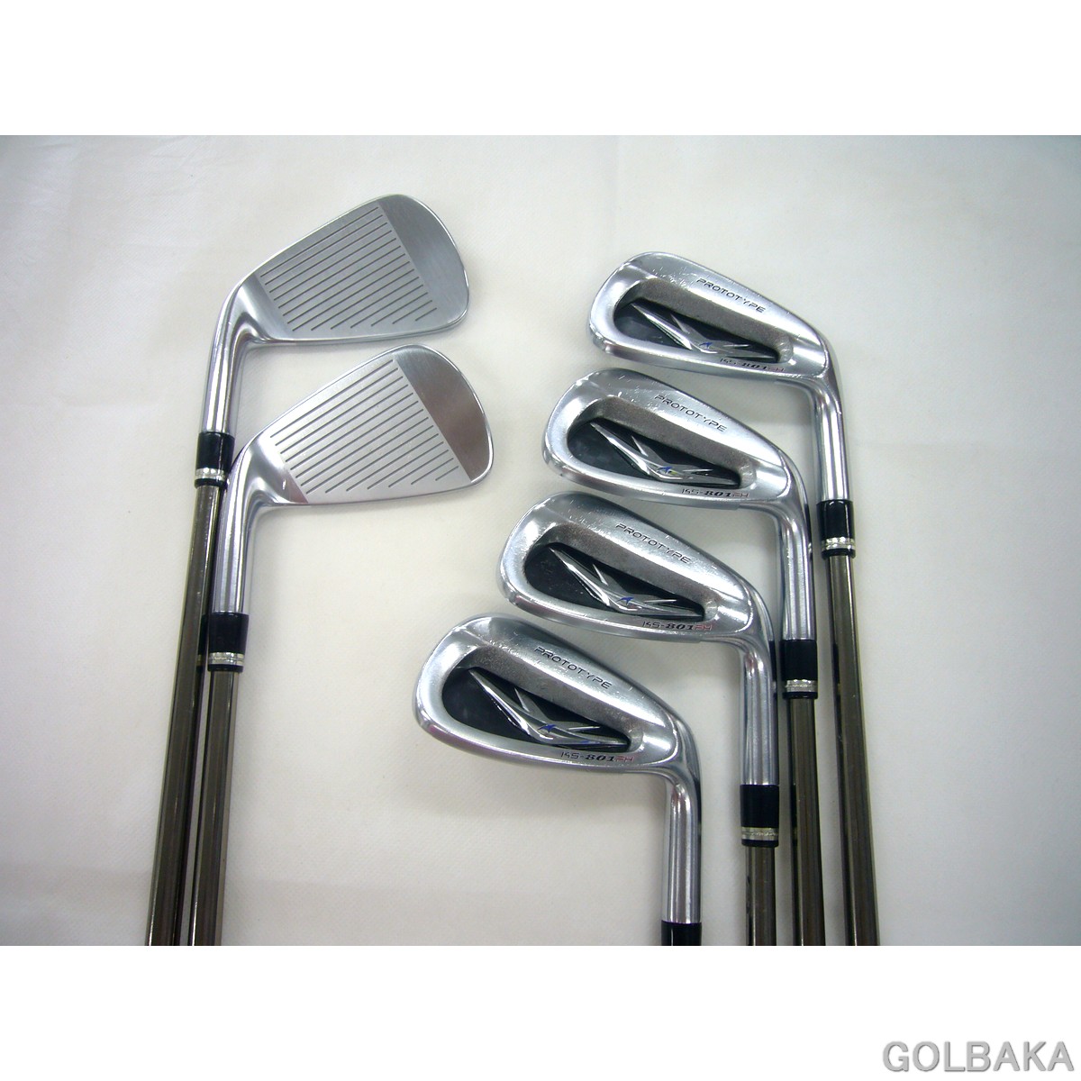 【中古】C：アキラプロトタイプ KS-801FH アイアン書き割り6本（5～PW) 屋根裏部屋30（＃7）° マミヤ アッタス 10SX
