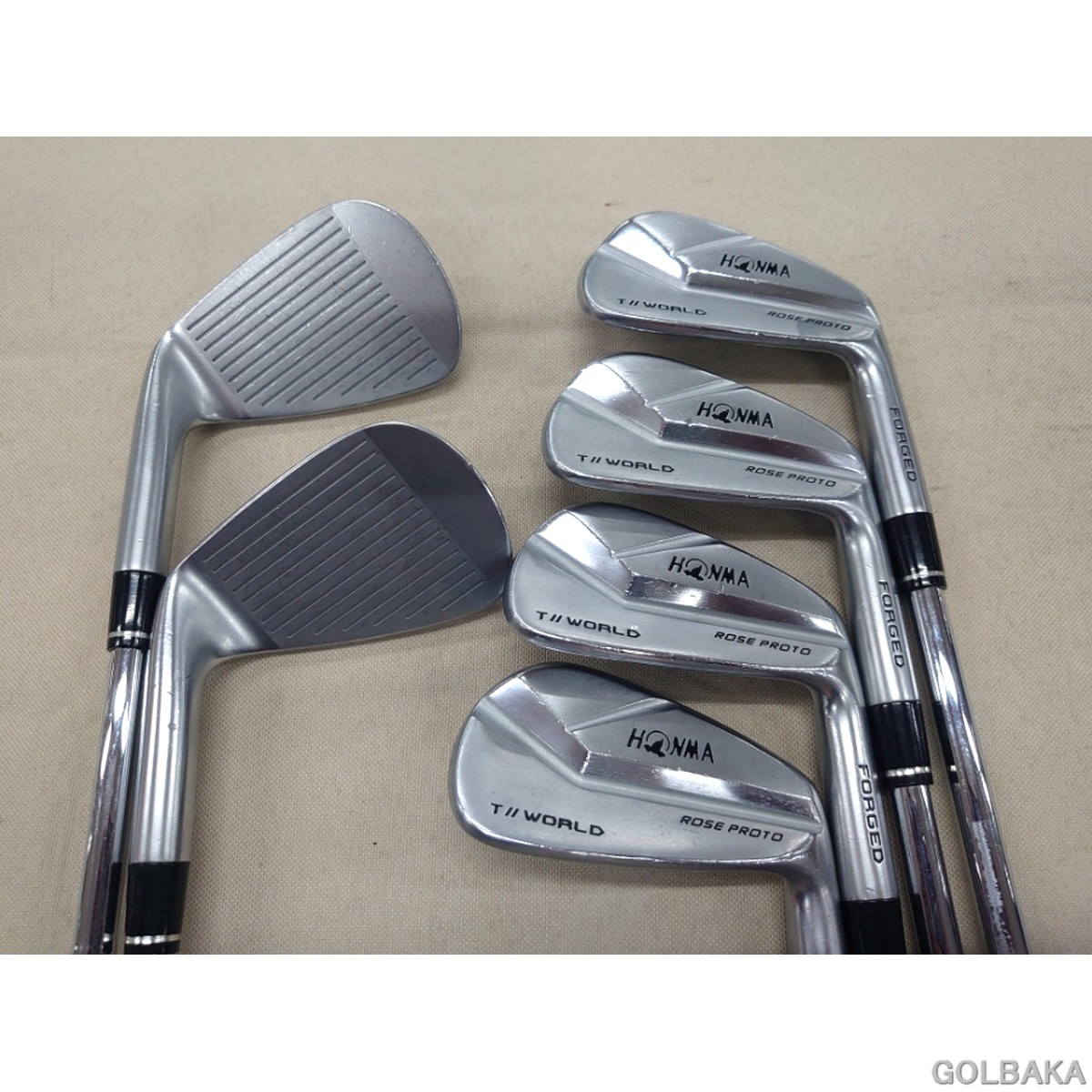 【中古】C：ホンマ　ツアーワールド　TW-MB　ROSE　PROTOアイアンセット6本（＃5～＃10） ロフト29° NSPRO　モーダス3　FOR　T//WORLD/S