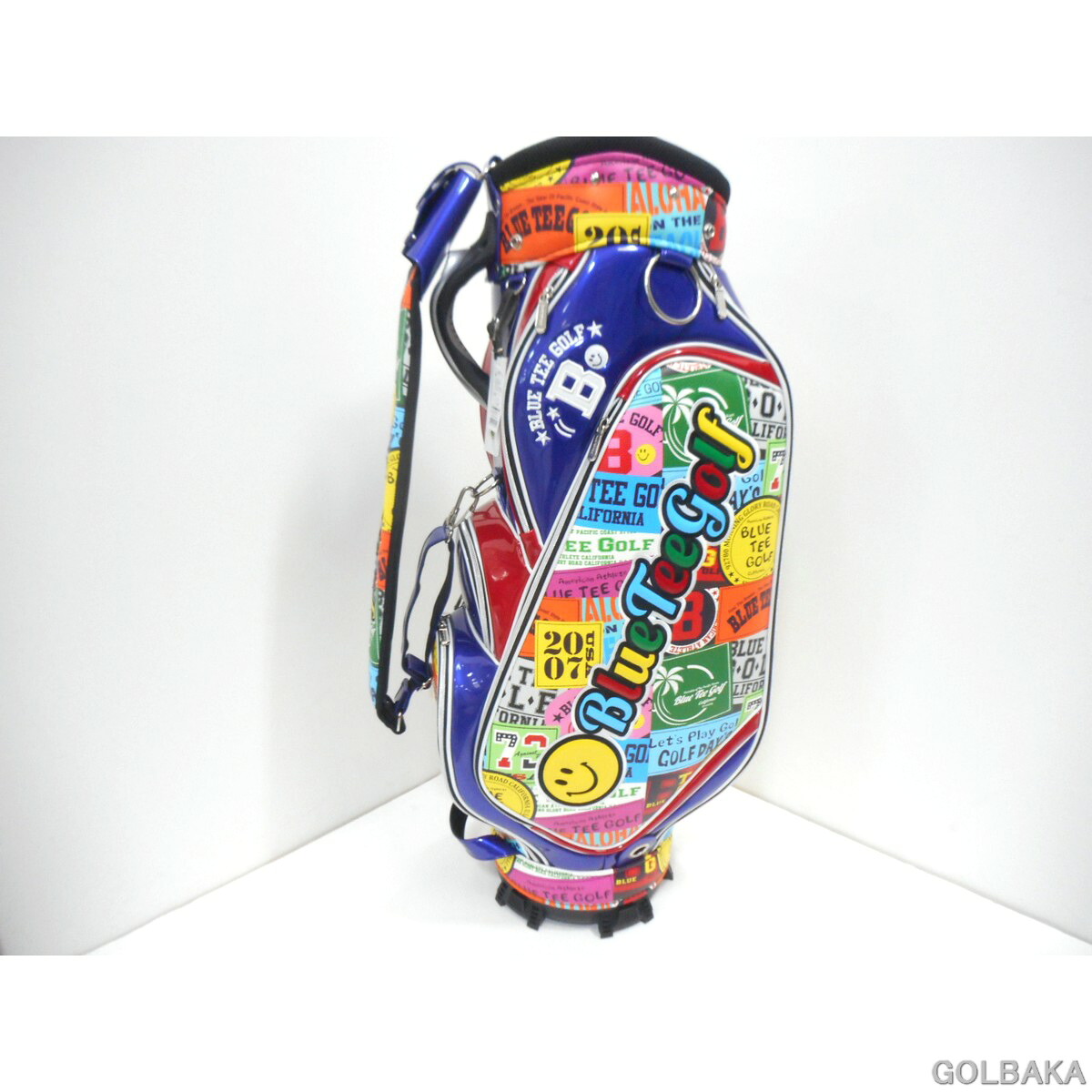 刻印対応 【新品】ブルーティーンゴルフキャディバッグ BTG-CB024 カラー：ワッペン柄