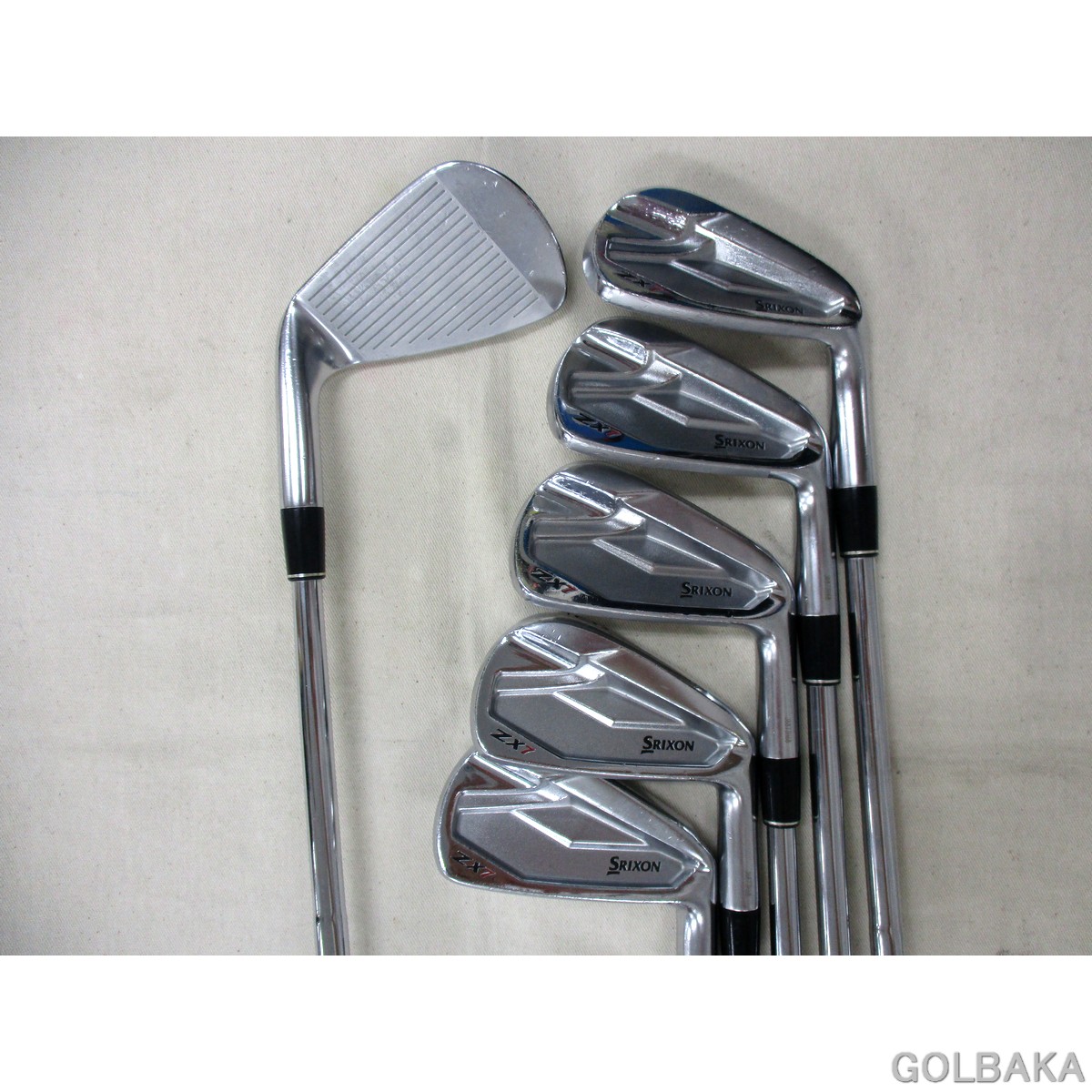 【中古】BC:ダンロップSRIXON ZX7アイアンセット6本(#5-P) ロフト32° DYNAMIC GOLD EX TOUR ISSUE X100|ゴルフバカ一代