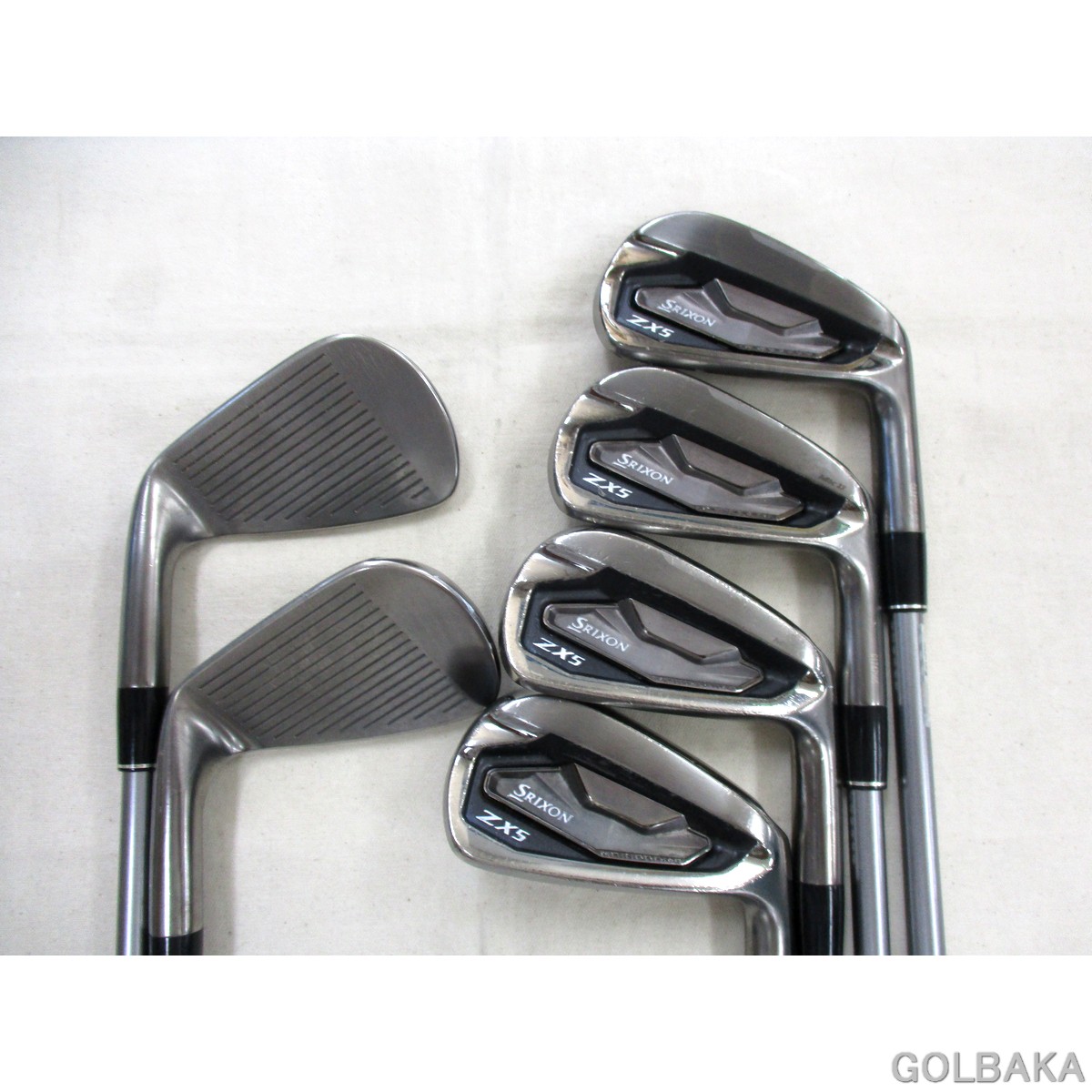【中古】C：ダンロップSRIXON ZX5 Mk2 ブラック クロムアイアンセット6本（＃5～＃9,PW) ロフト31&deg; Diamana ZX-2 60/S｜ゴルフバカ一代