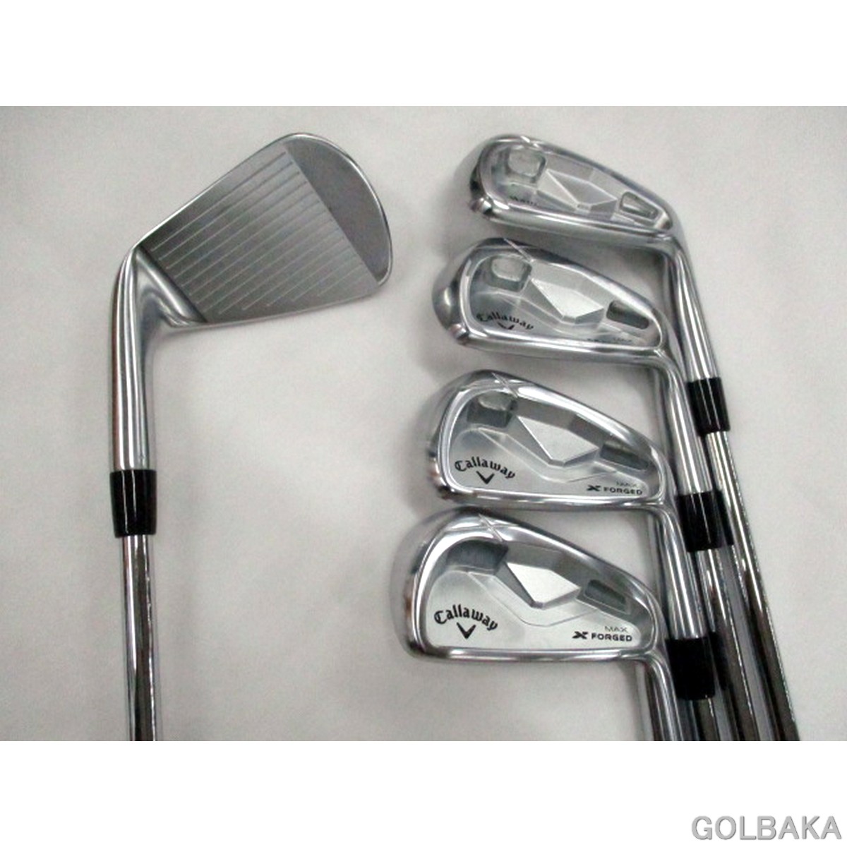 【中古】BC：キャロウェイMAX FORGEDアイアンセット5本（＃6～＃9.PW） ロフト28（＃6）&deg; NSPRO ゼロス8/S｜ゴルフバカ一代