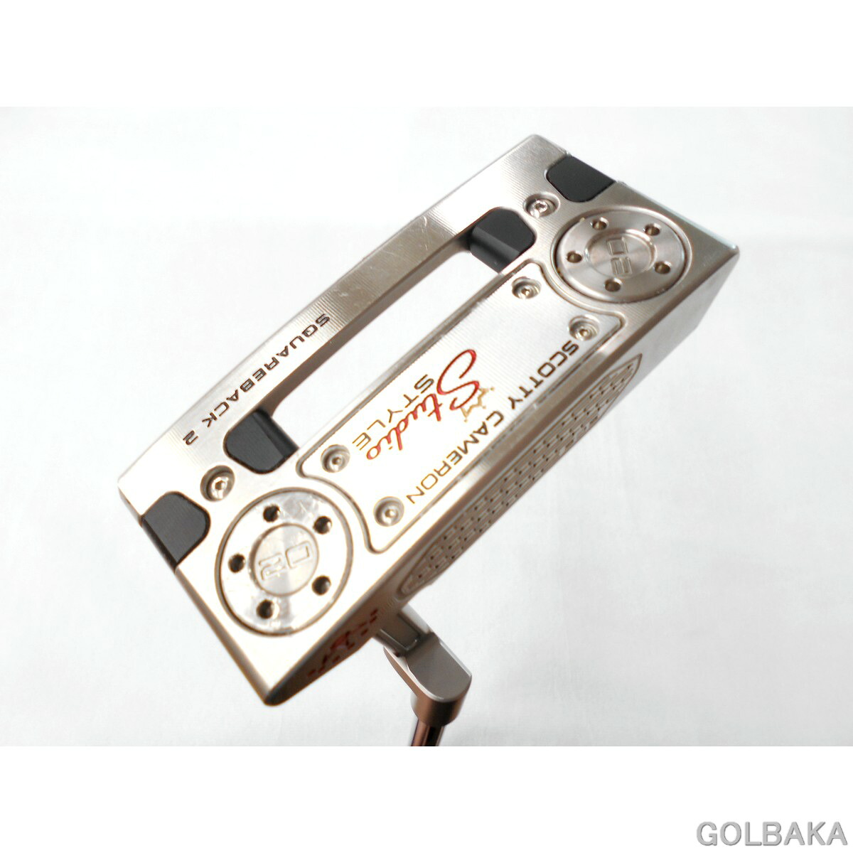 【中古】BC：タイトリストスコッティキャメロン スタジオスタイル スクエアバック2パター ロフト3.5&deg; スチールシャフト｜ゴルフバカ一代
