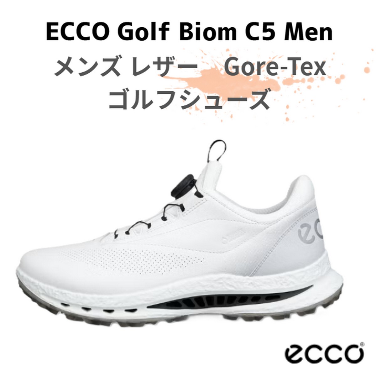 貨物輸送無料【新品】【メンズ】【ゴルフシューズ】 ECCO Golf Biom C5 Men メンズ なめし革Gore-Tex ゴルフシューズ 13261450874 色合い：白いこと【w0】