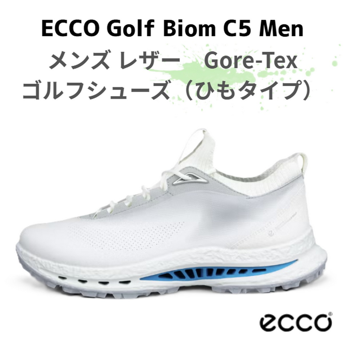 貨物輸送無料【新品】【メンズ】【ゴルフシューズ】 ECCO Golf Biom C5 Men メンズ なめし革Gore-Tex ゴルフシューズ  13260454322 色合い：白いこと【w0】