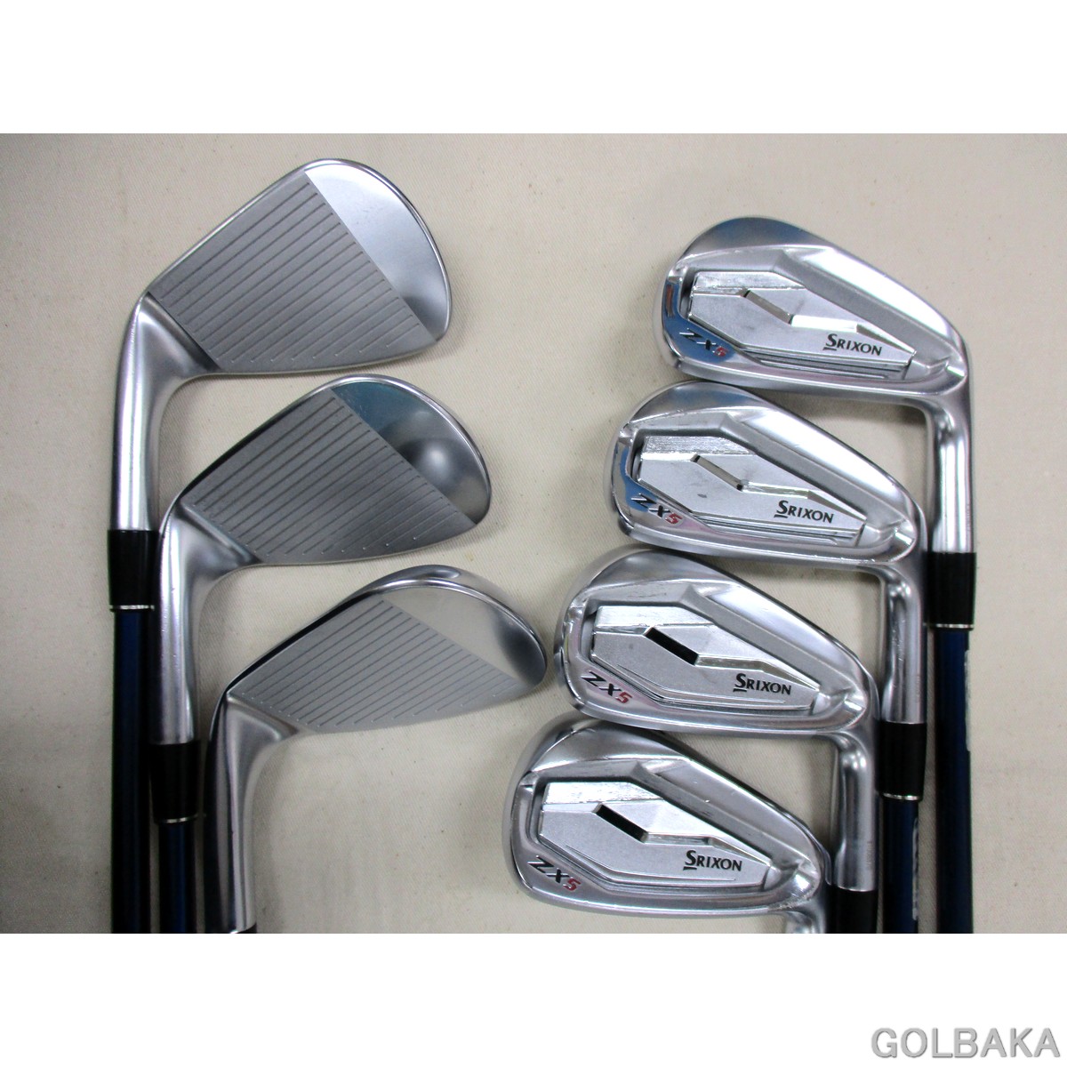 【中古】BC：ダンロップSRIXON ZX5アイアン仕掛ける7本（＃6-Ｐ.A.S） 屋根裏部屋27° Diamana ZX60 /R