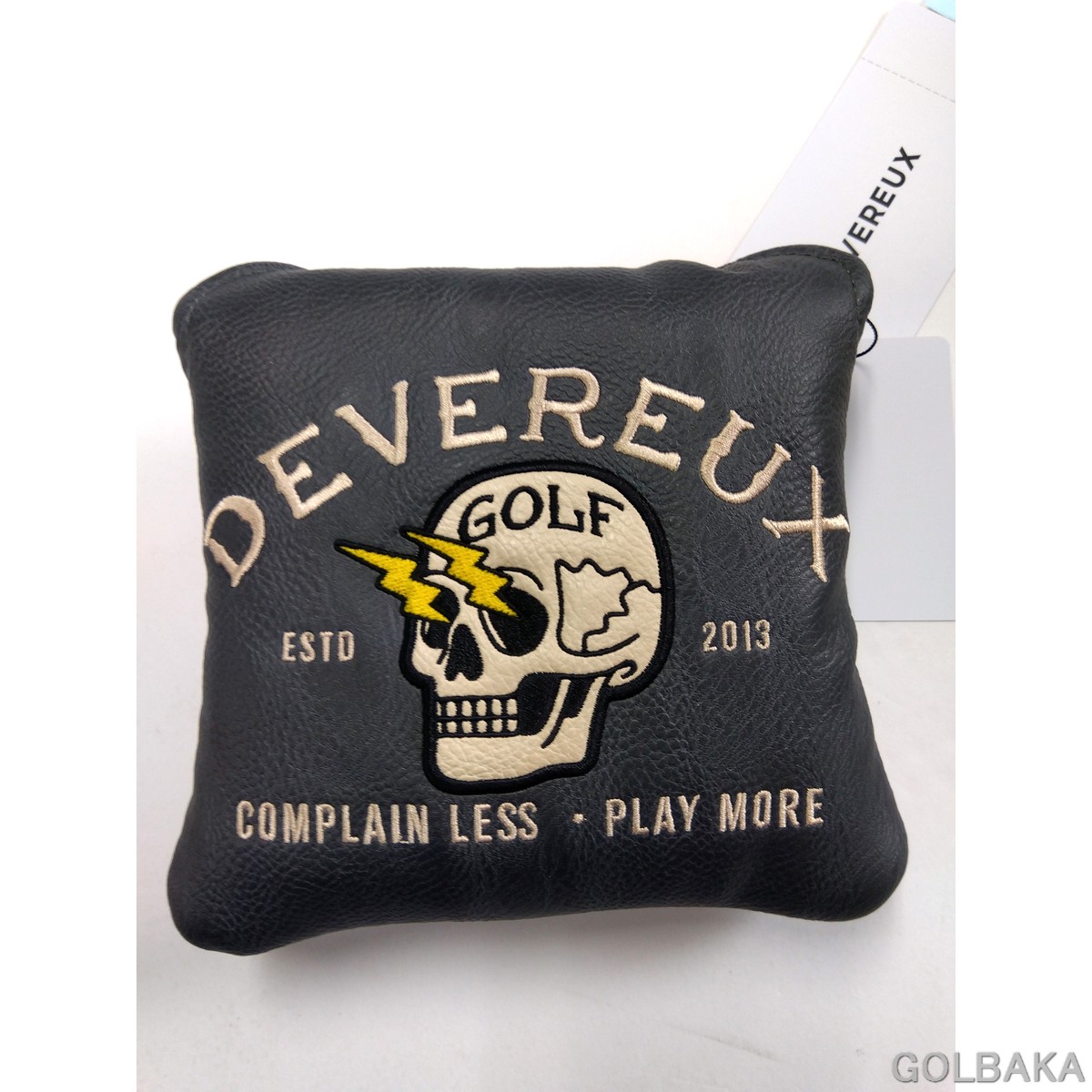 【新品】【ヘッドカバー】【マレット型パター用】デヴァローゴルフアウトオブバウンズ 075762819 カラー:0004 グレー|ゴルフバカ一代