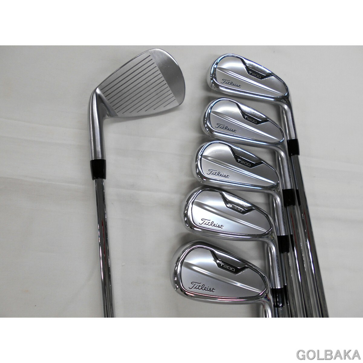 【中古】B：タイトリスト21'T200アイアンセット6本（＃5～＃9.PW(43)) ロフト25° NSPRO 105T/S